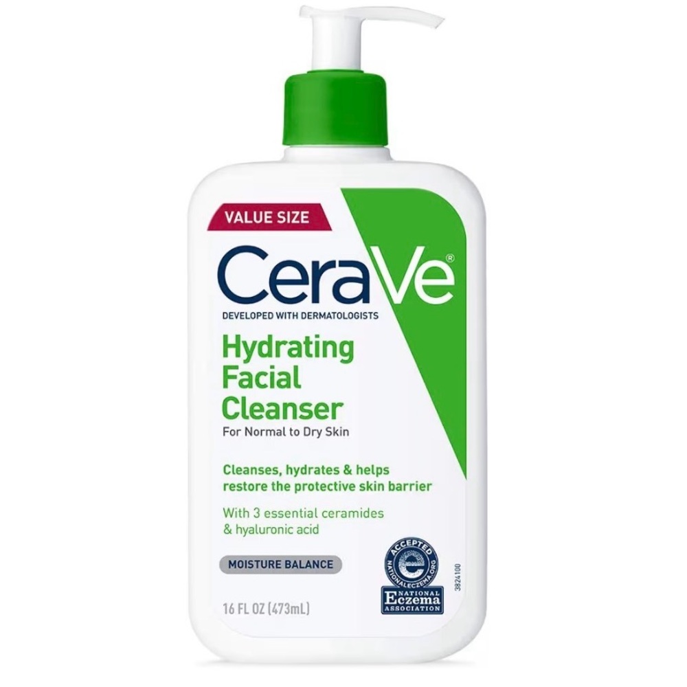 Cerave Hydrating Facial Cleanser - 16 fl oz (473 ml) - New Value Size